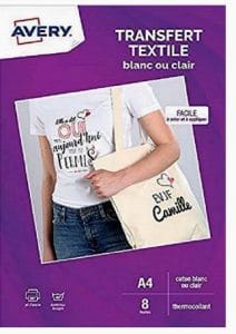 Papier transfert apli agipa pour t-shirt textile base coton