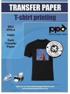 AVERY Papier Textile transfert T-shirt blanc ou clair